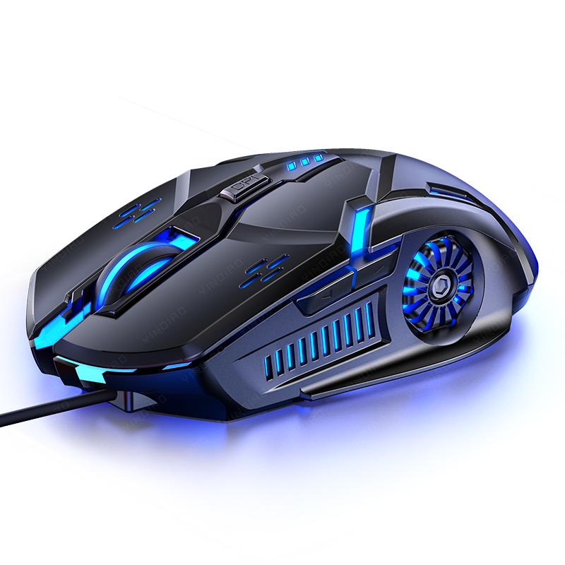 Latest 3200DPI Direct Charging Backlight Breathing Comfortable Laptop Computer Working G5 Gamers Mechanical Wired Gaming Mouse | Electrr Inc