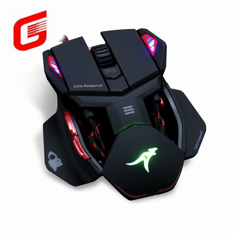 Ergonomic Wired Gaming Mouse LED 6400 DPI USB Computer  Gamer RGB  Silent Mouse With Backlight Cable For PC Laptop | Electrr Inc