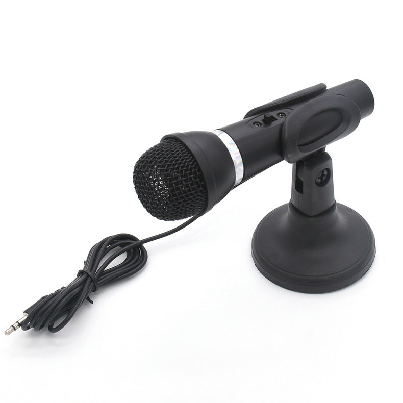 Microphone 3.5mm Home Stereo MIC Desktop Stand for PC Video Skype Chatting Gaming Podcast Recording microphone | Electrr Inc