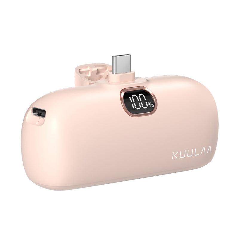 KUULAA Top Selling Products 2022 Built-in Plug No Need Cable 5000mAh Fast Charging Mini Power Bank | Electrr Inc