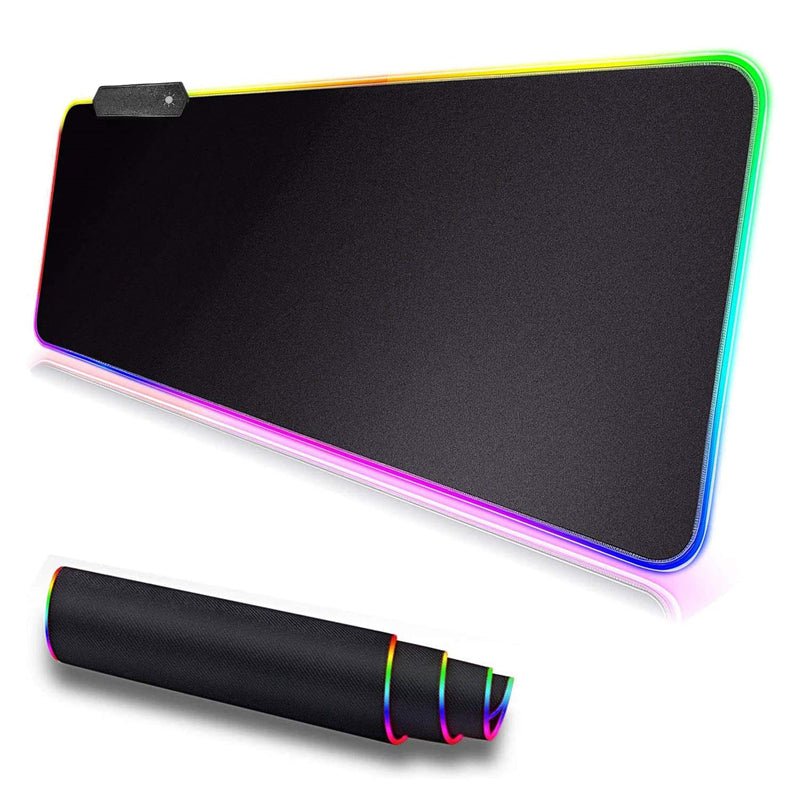 RGB Gaming Mouse Pad Large Size Colorful Luminous for PC Computer Desktop 7 Colors mousepad LED Light Desk Mat game Keyboard pad | Electrr Inc