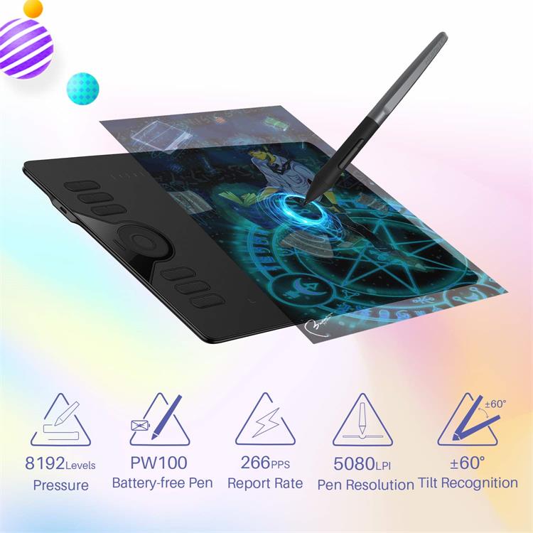 Huion HS610 other consumer electronics  graphic signature pad stylus pen drawing tablet | Electrr Inc