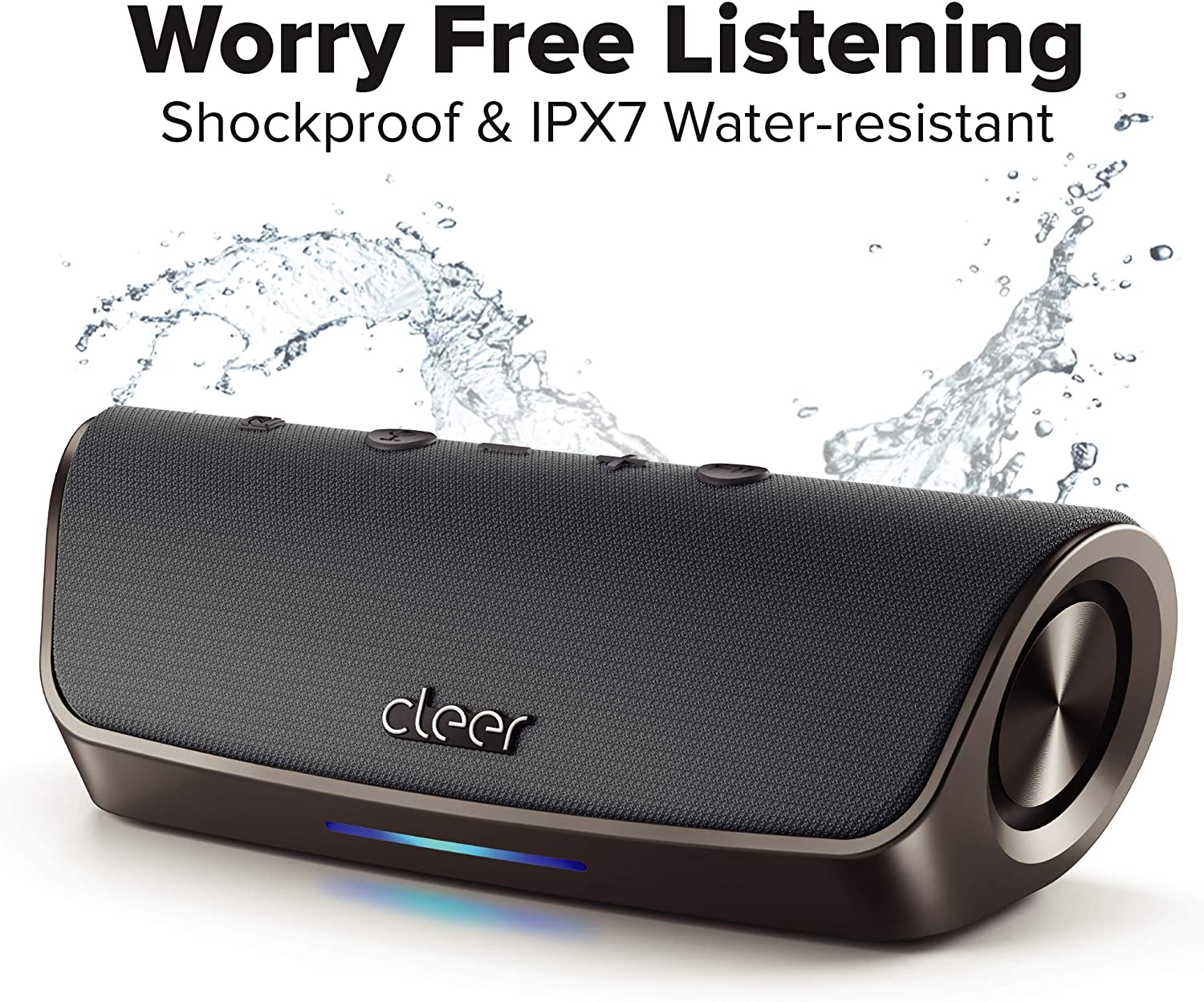 Cleer Scene Audio Smart Portable Wireless Bluetooth Speakers for Outdoor Subwoofer Home System Sound  IPX7 Waterproof Speaker | Electrr Inc
