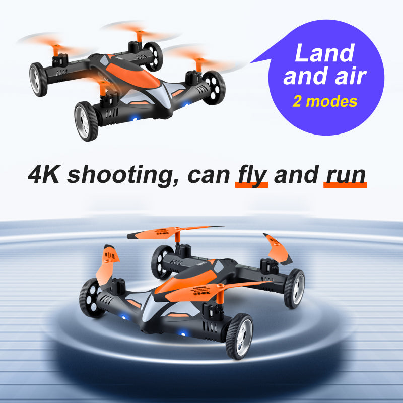 2 in 1 RC Drone Toys Land And Air Deformation Stunt Car Drone With Camera For Kids Toy | Electrr Inc