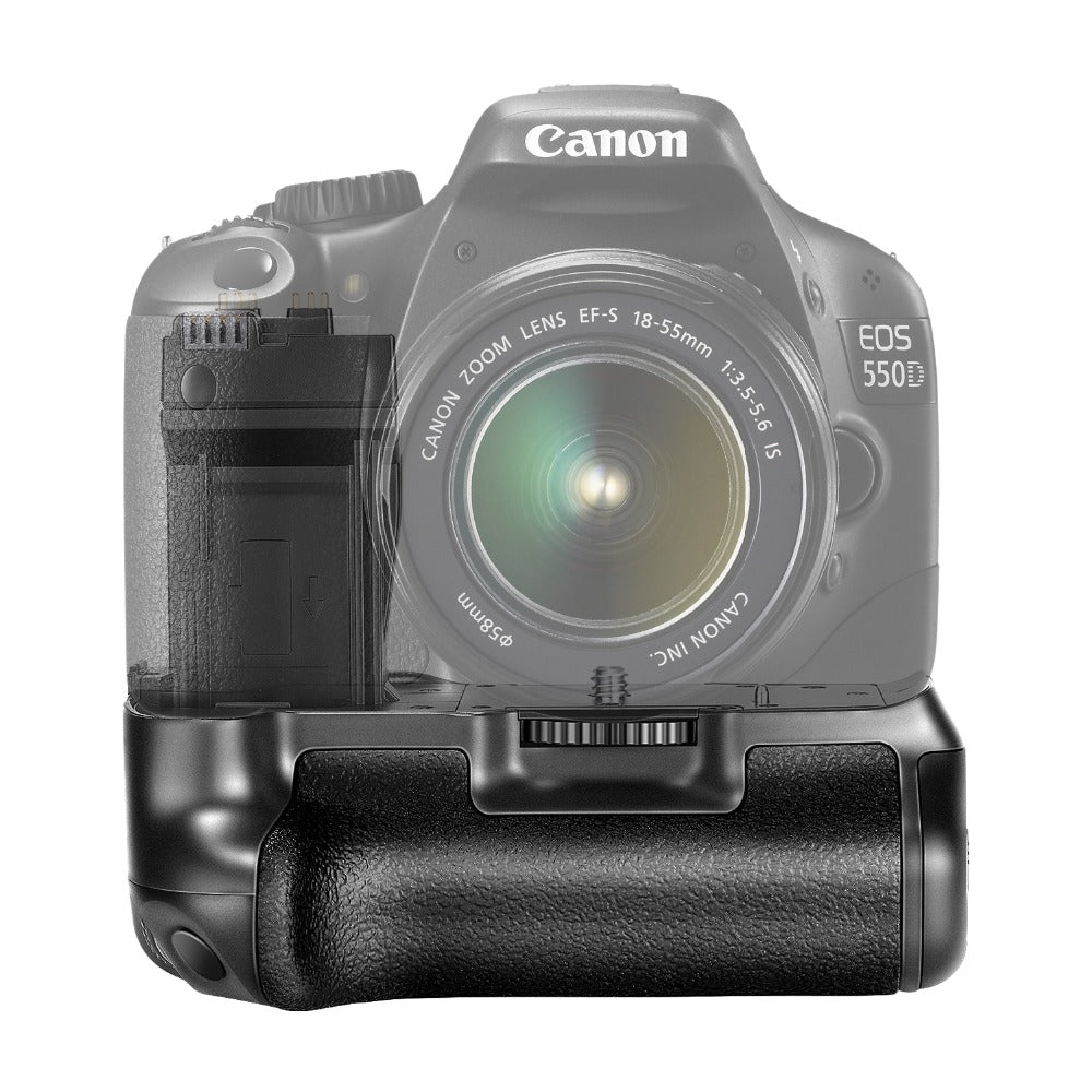 Battery Grip Pack BG-E8 for Canon EOS 550D 600D 650D Rebel T2i T3i T4i DSLR Camera LP-E8 Replacement Power | Electrr Inc