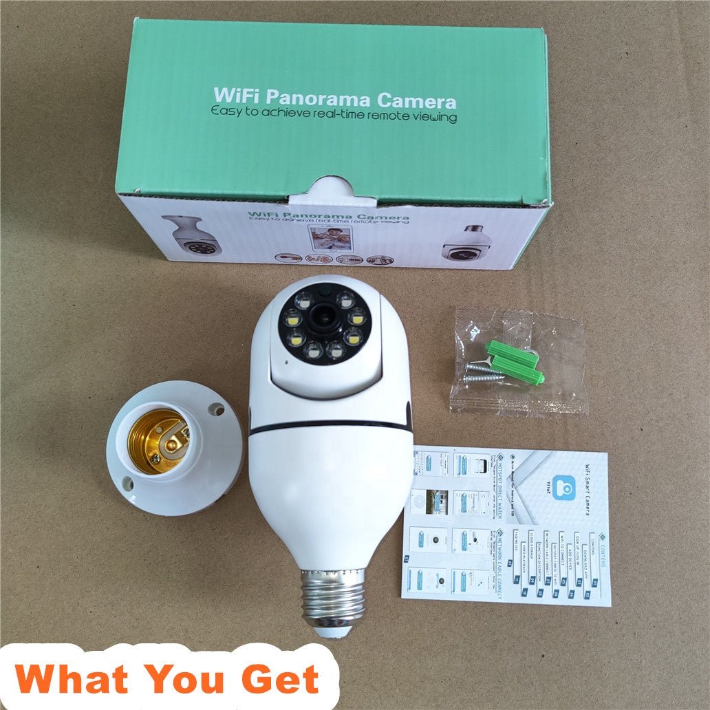 Factory 1080P Light Bulb 360 Degree Bulb Camera 2.4Ghz Wifi Security Camera Home Guard Wireless Camera | Electrr Inc