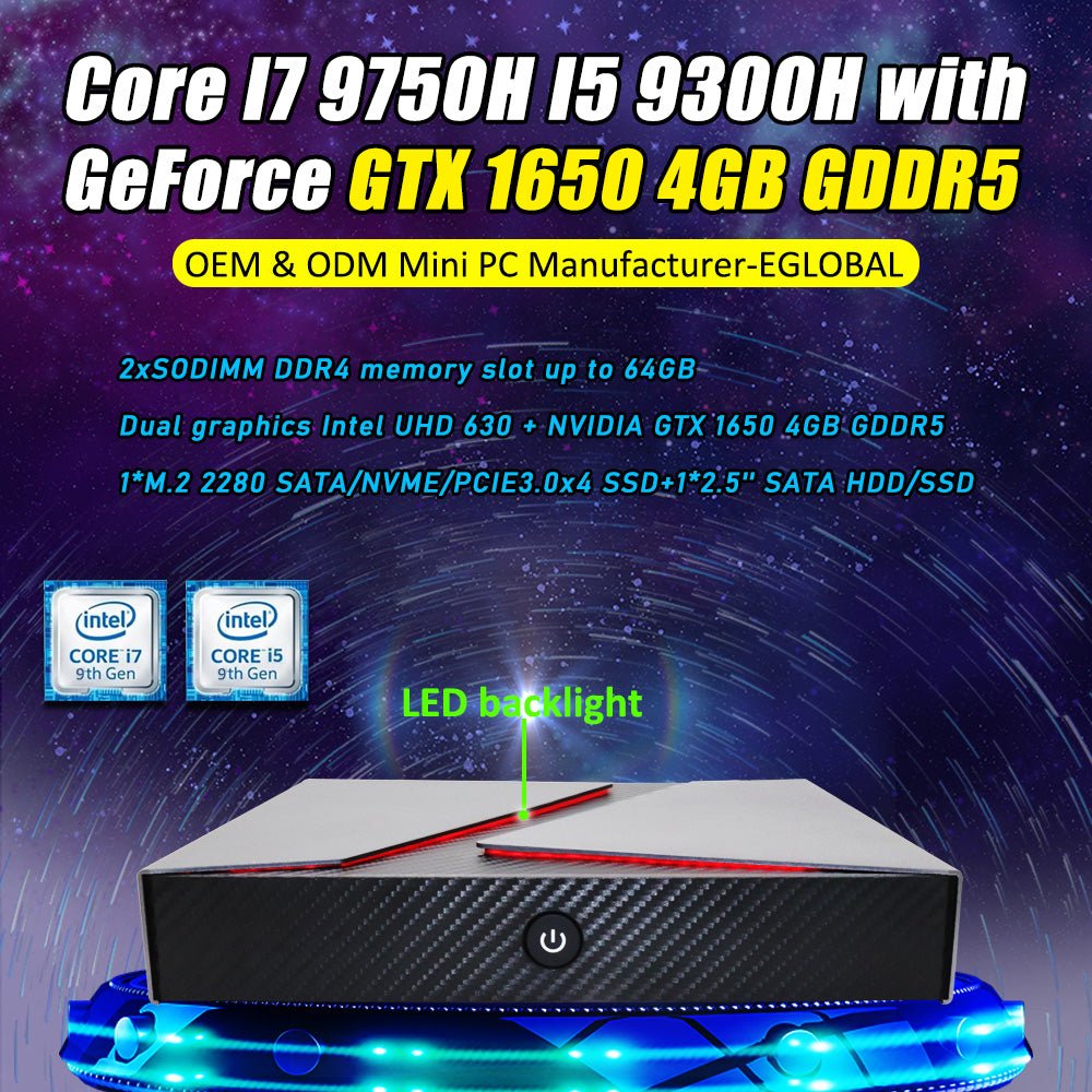 Desktop pc RAM 64GB Ge-force GTX 1650 4GB GDDR5 i9 9880H i7 9750H gaming computer Newest | Electrr Inc