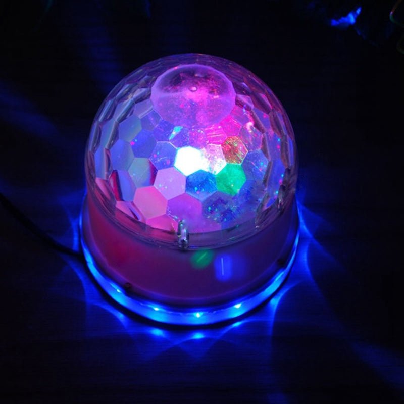 YXO Yuxinou 15w RGB color changing crystal ball effect DJ disco lamps LED auto rotating stage light | Electrr Inc