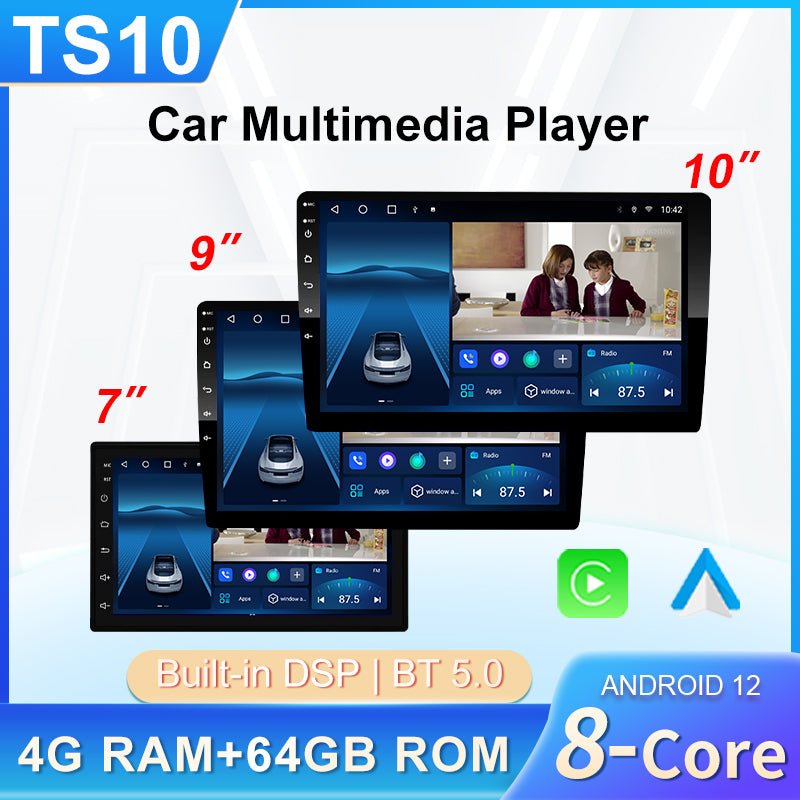 T10 7862 QLED 2din Android12 8core 8+128GB IPS Car DVD Player For Head Unit 9/10.1 inch android car stereo | Electrr Inc