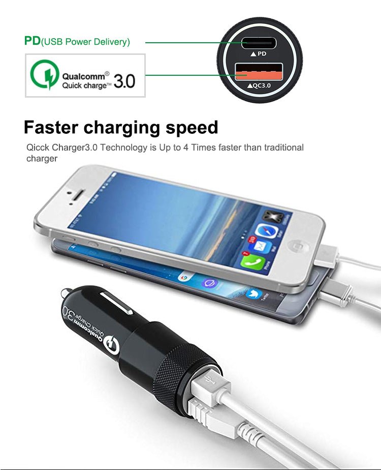 Multi-function Design Power Bank Car Charger Station Car Cigarette Lighter With Dual USB | Electrr Inc