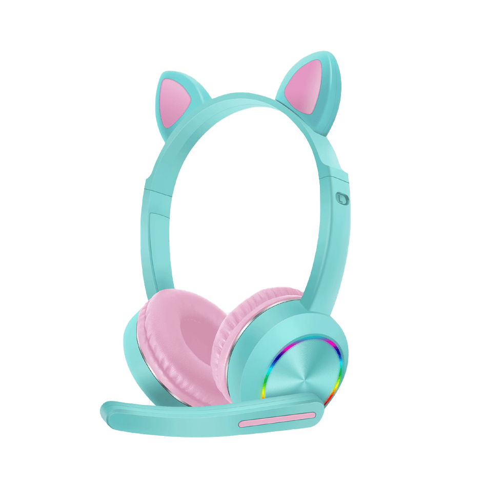 K23 Electronic Sports Girls Kids Headphone Cat Ear Headset Cute Headphone With Ear Wireless With Mic Gaming Headset | Electrr Inc