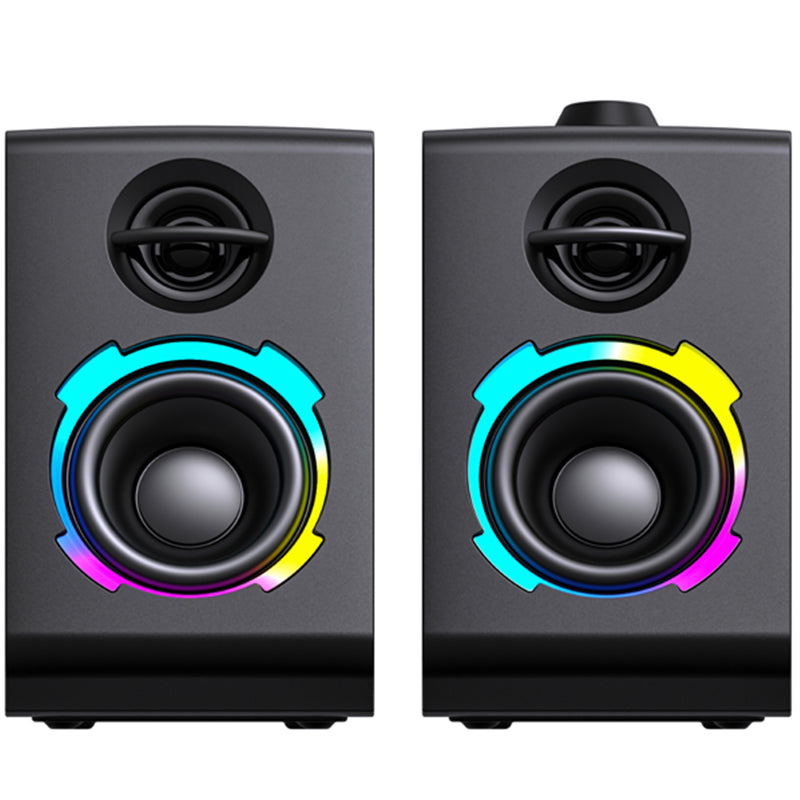 Valdus 2022 new arrival speaker audio sound equipment 2 transparent cavity body stereo speaker soaiy sh20 | Electrr Inc