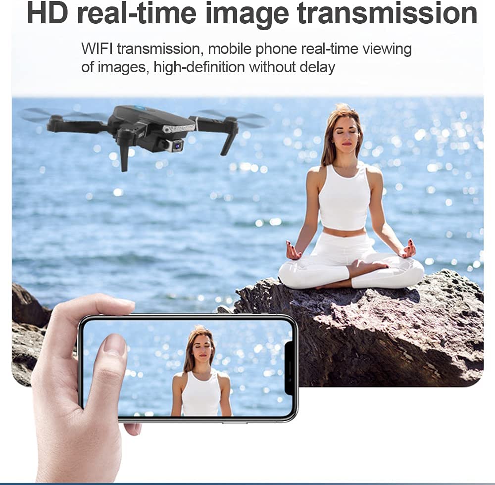 Cheap E88 Pro Drone 4k Hd Dual Camera Rc Vr 3D 15 Minutes Long Battery Life Trajectory Flight FPV Mini Drone | Electrr Inc