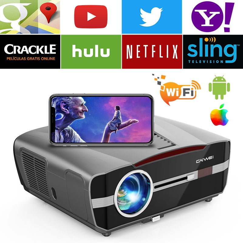 CAIWEI Daytime Projectors HD 4k 1080P Home Theater Video Projector 4K | Electrr Inc