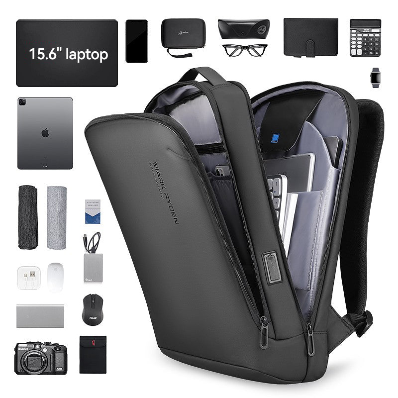 Mark Ryden wholesale Laptop Backpacks water repellent light weight travel backpack bag for men thin business backpack MR9008_00 | Electrr Inc