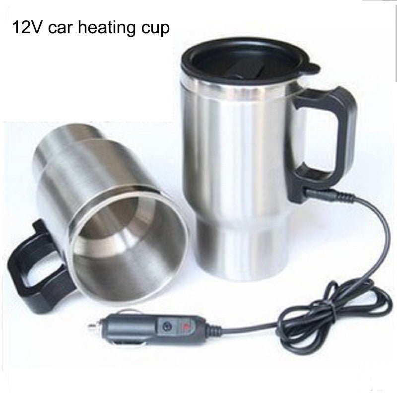 Stainless Steel Travel DC 12V Electric Car Vehicle Heating Kettle Tumbler Cup Mug | Electrr Inc