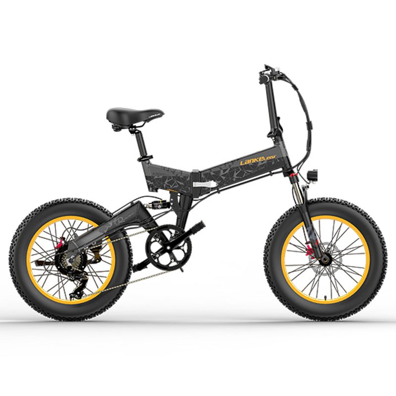 Lankeleisi X3000 plus electric foldable  bike 1000W ebike mtb 4.0 fat tire folding electric bicycle | Electrr Inc