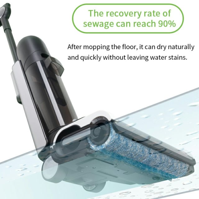 Smart voice wet dry portable water tank rechargeable vacuum Floor Washer | Electrr Inc