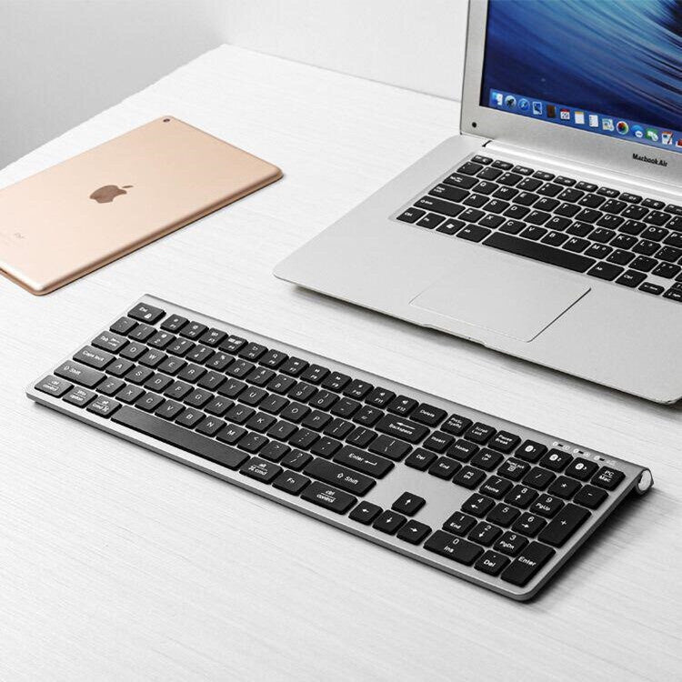 Wireless keyboard, office computer game keyboard For notebook PC super thin desktop computer easy to type mouse keyboard | Electrr Inc