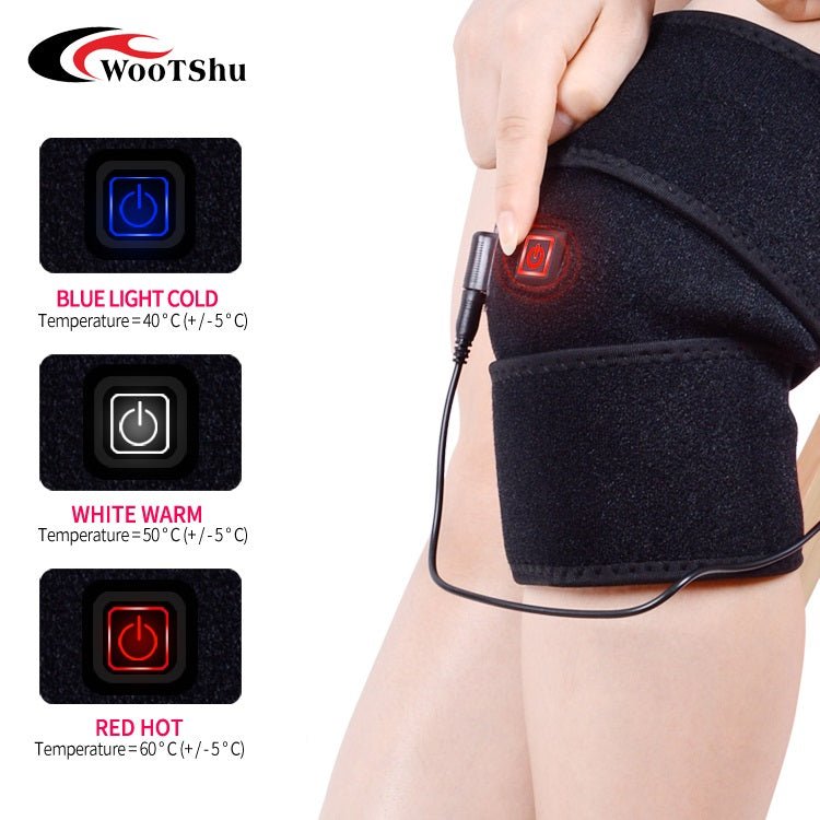 Hot-sale adjustable heated therapy health care knee brace wrap for winter relief cold and pain | Electrr Inc