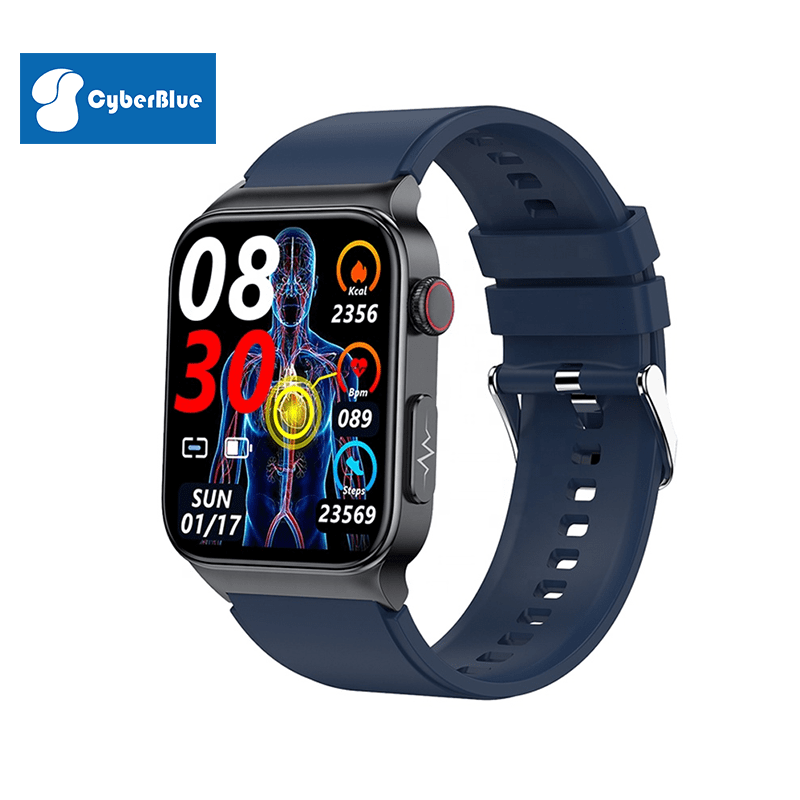 Cyberblue E500 Ecg Health Blood Oxygen Smart Watches Men Sport Ip68 Waterproof Smart Watch | Electrr Inc