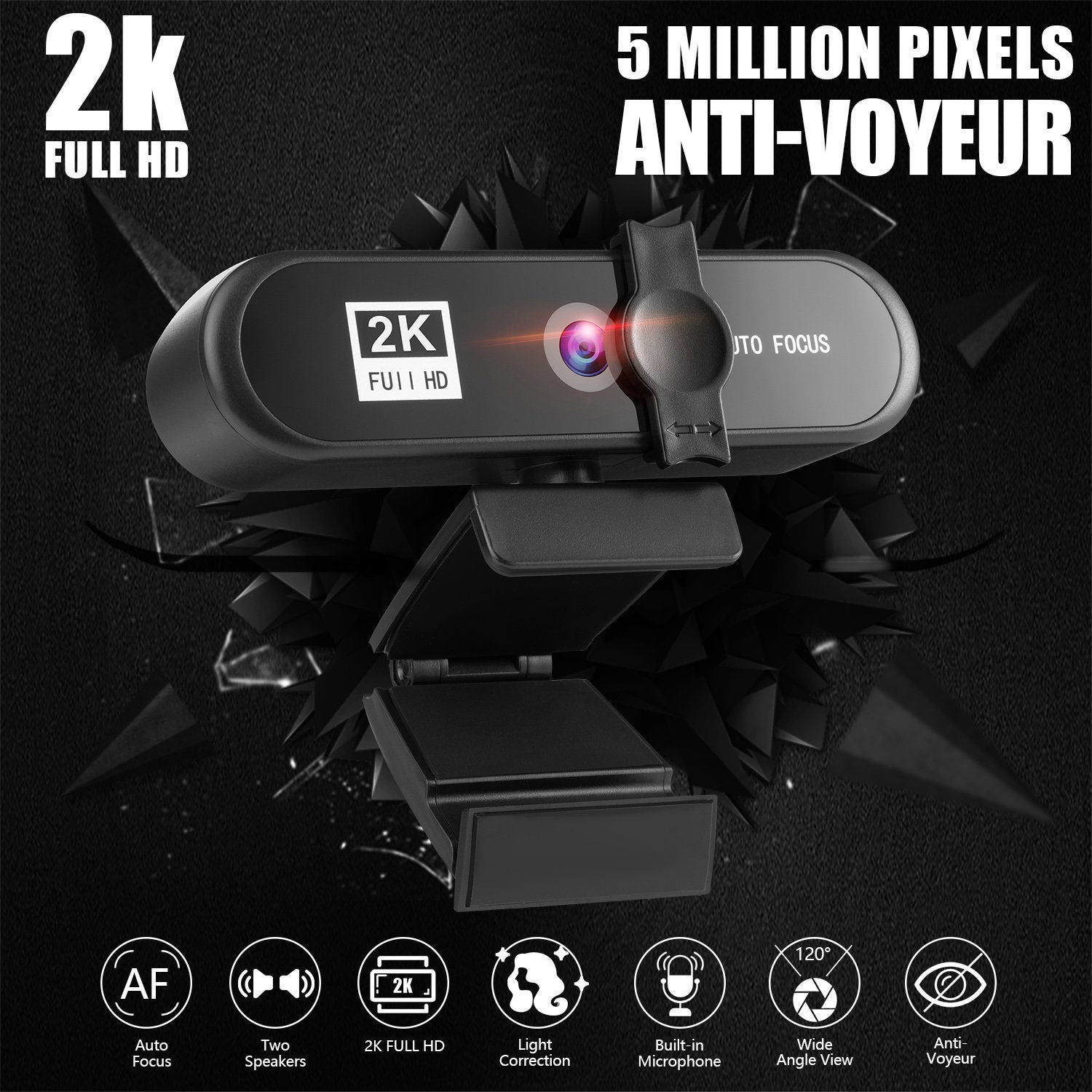 Webcam 1080P 4K Full HD Mini Camera with Microphone 15-30fps USB Web Cam for Youtube PC Laptop Video Shooting 2K 8 Mega Camera | Electrr Inc