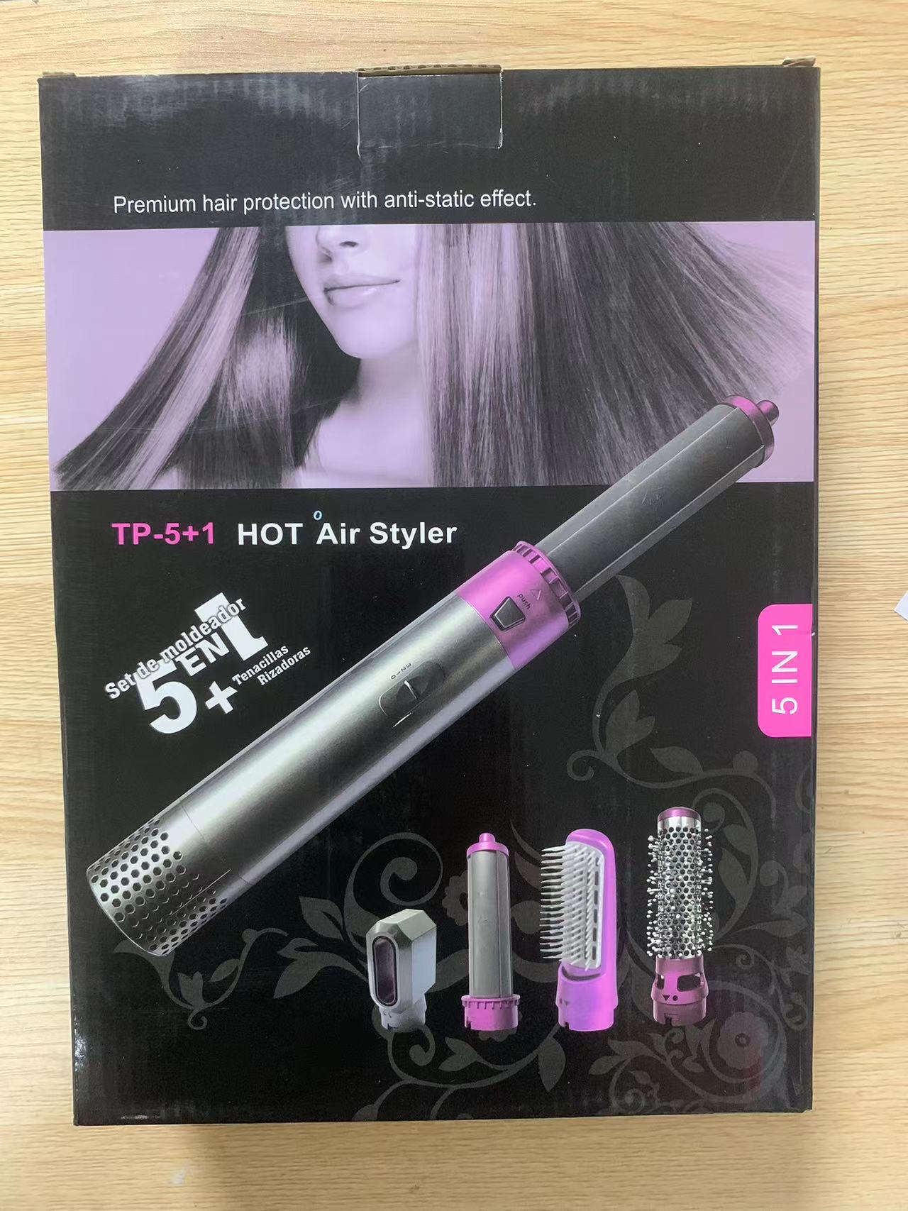 2023 Hot Sale 5 in 1 hair blow dryer curling iron hair blower curler hair blow dryer curling iron | Electrr Inc