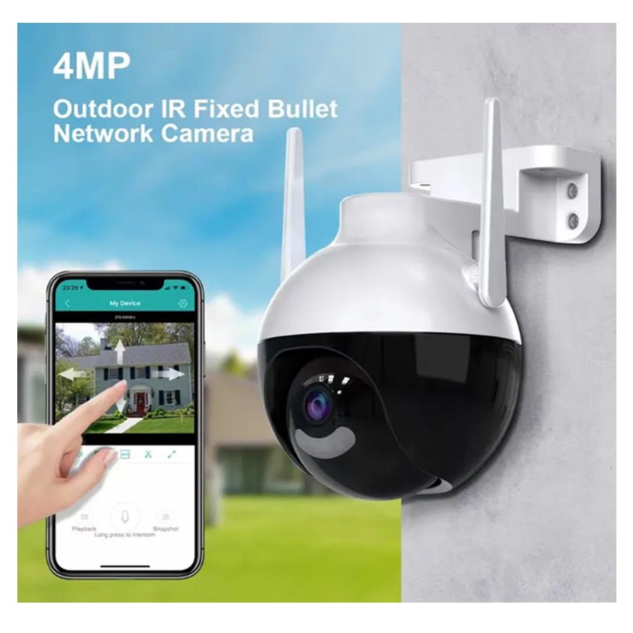 Camara De Seguridad WiFi Wireless Tracking 360 Home Security Outdoor 2K 4MP Pan Tilt Surveillance Sans Fil De Camera ICSEE | Electrr Inc
