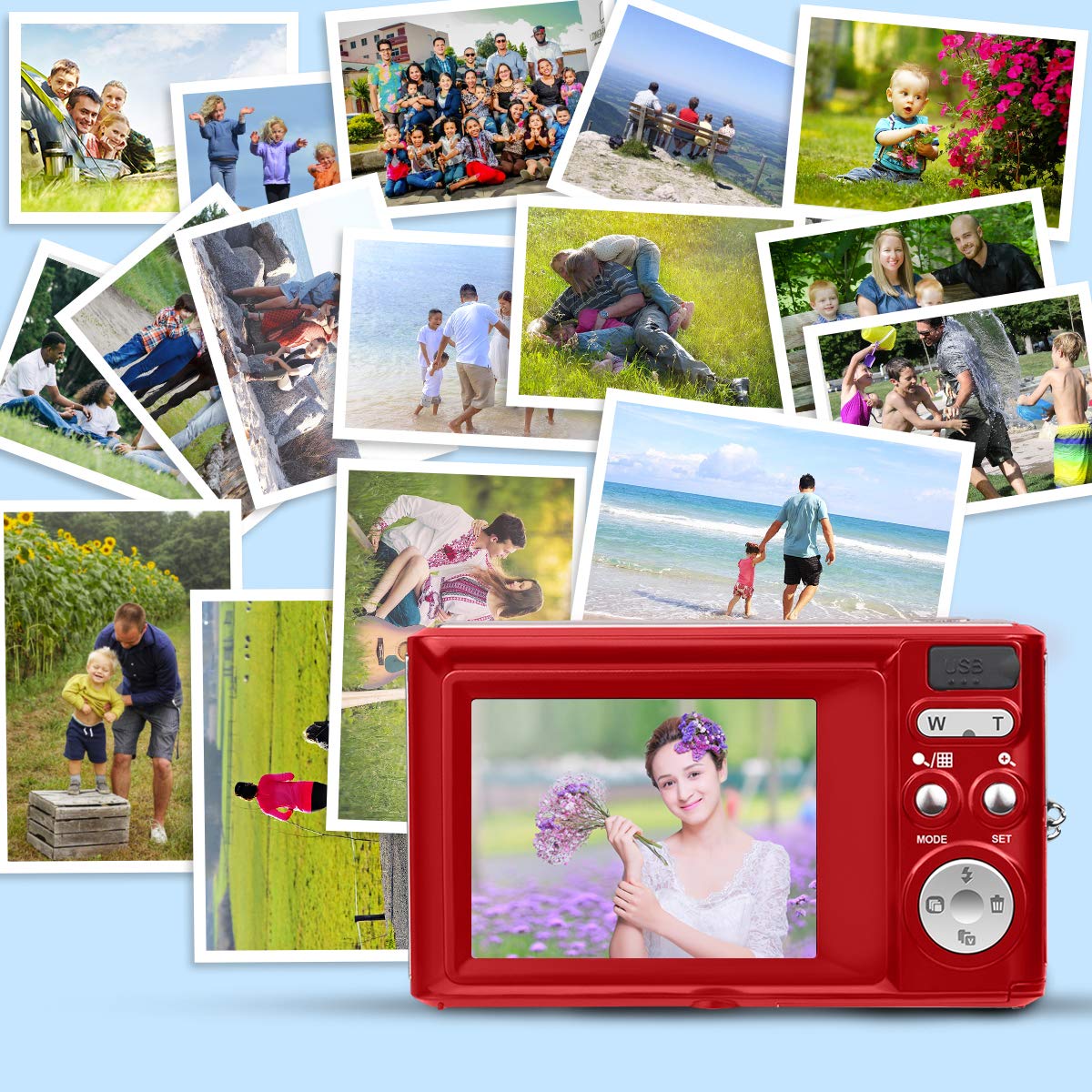 Cheap Digital Photo Camera OEM 2.4 Inch Professional Compact Camera With Smile Catch | Electrr Inc
