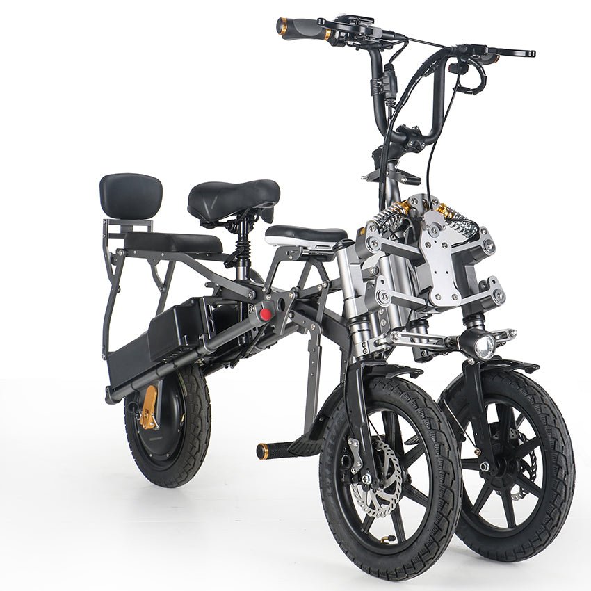 New 48V 500W folding off road mobility electric scooter full suspension 3 wheels electric scooter for adult tricycle | Electrr Inc