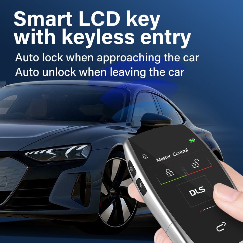 Smart LCD car key Upgrade Keyless USB Chargeable large battery Universal English Remote Key Fob | Electrr Inc