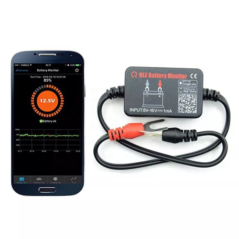QUICKLYNKS Battery monitor with 4.0 bluetooth Car Battery Health Monitor shunt bluetooth BM2 | Electrr Inc