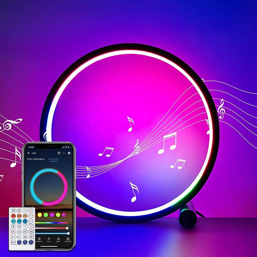 Smart WIFI Creative Desk Lamp RGB Symphony USB Desktop Light Gaming Desktop Atmosphere Light | Electrr Inc